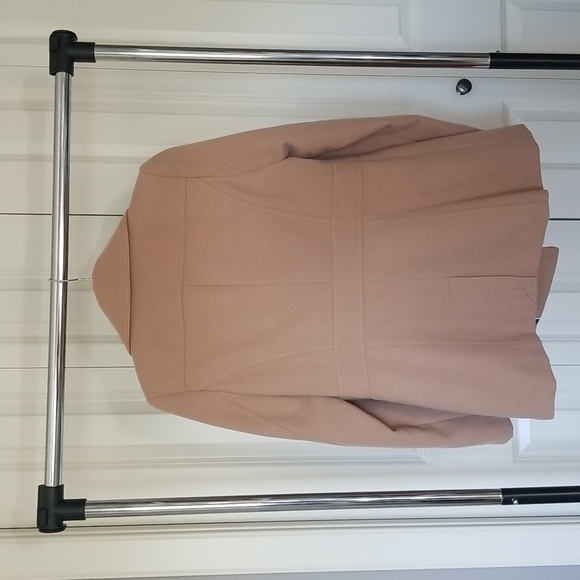 Jessica winter wool coat on camel color - Picture 3 of 9